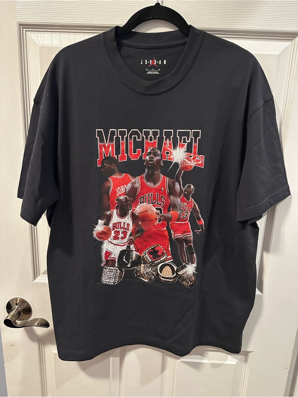 Jordan Michael Jordan Chicago Bulls Graphic Oversized Tee Women’s Medium NWT